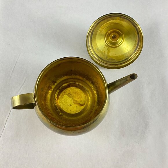 Vintage Brass 2-Cup Teapot - Picture 6 of 10